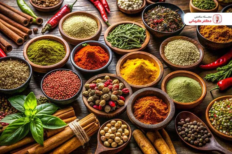 برخی ادویه‌ها نفخ مواد غذایی نفاخ را می‌گیرند.