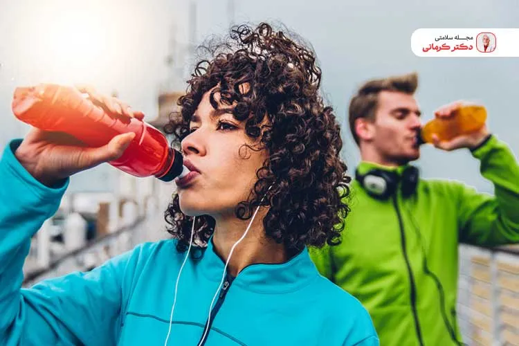 مصرف آب میوه طبیعی یا چای سبز و موارد مشابه به جای انرژی زاها توصیه می‌شود.