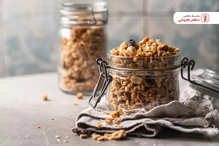 گرانولا میان وعده مغذی! granola 5 گرانولا مفید برای بهبود خلق و خو