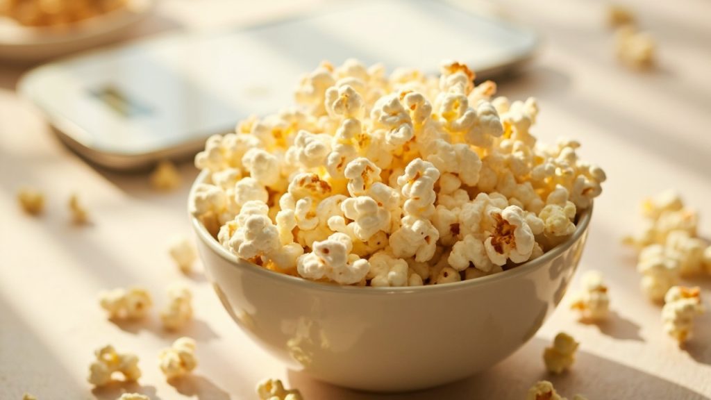 کاسه پاپ کورن رژیمی کم چرب برای لاغری