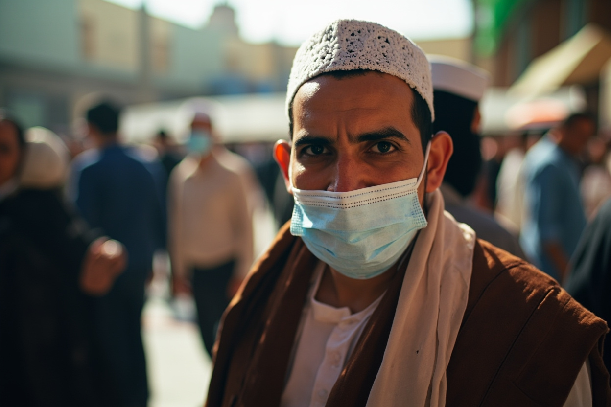 حاجی با ماسک در جمعیت، پیشگیری از بیماری