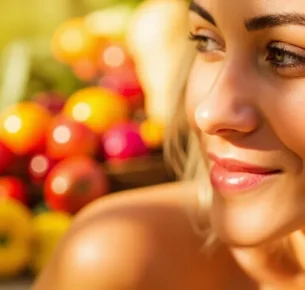 چهره‌ای شاداب و چشمان روشن پس از بهبود سیاهی زیر چشم با تغذیه مناسب
