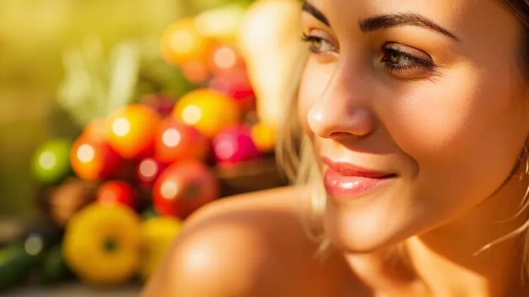 چهره‌ای شاداب و چشمان روشن پس از بهبود سیاهی زیر چشم با تغذیه مناسب