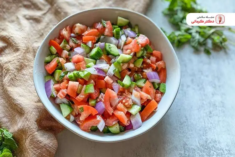 سالاد تابستانی شیرازی
