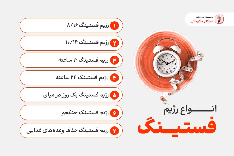 انواع رژیم فستینگ