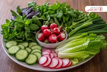 مقاله کالری انواع سبزی خوردن