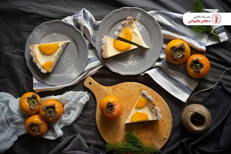 طرز تهیه کیک خرمالو بدون فر