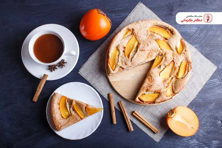 طرز تهیه کیک خرمالو با عسل