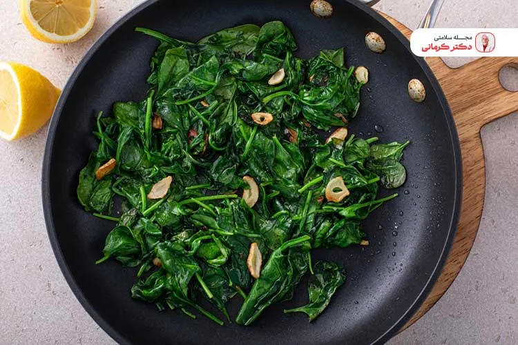 افزودن اسفناج به وعدههای اصلی به دلیل سیرکنندگی بالا مانع پرخوری و ریزه خواری خواهد شد.