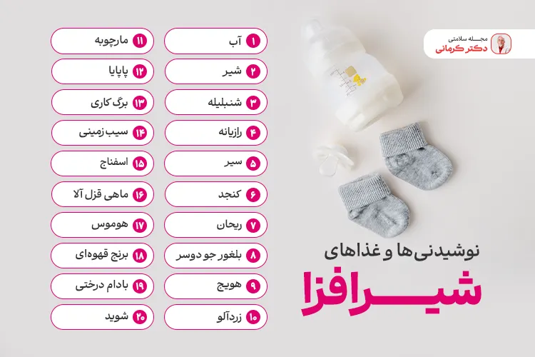 بهترین غذاهای شیرافزا! foods increase breast milk غذاهای افزایش دهنده شیر مادر