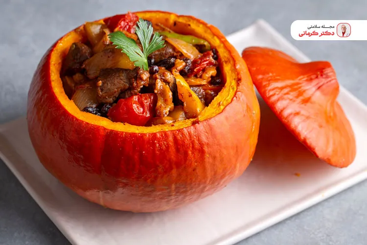 غذاهای شب یلدا: خورش کدو حلوایی