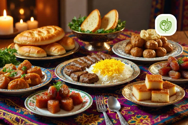 جدول کالری غذاهای ماه رمضان