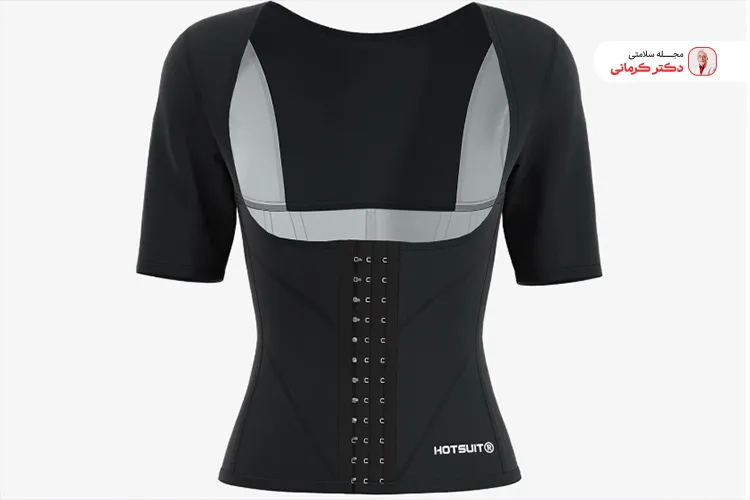 لاغری شکم با گن حرارتی! sauna waist trainer weight loss 2 با گن حرارتی بیشتر مایعات بدن از بین میرود تا چربی.