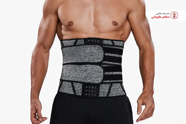 لاغری شکم با گن حرارتی! sauna waist trainer weight loss 4 گن حرارتی موجب افزایش تعریق در ناحیه شکم میشود.