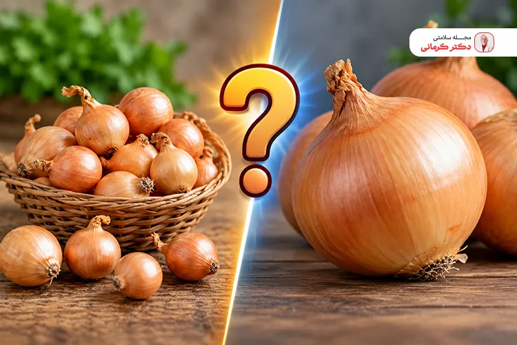 پیاز کوچک بهتر است یا بزرگ؟